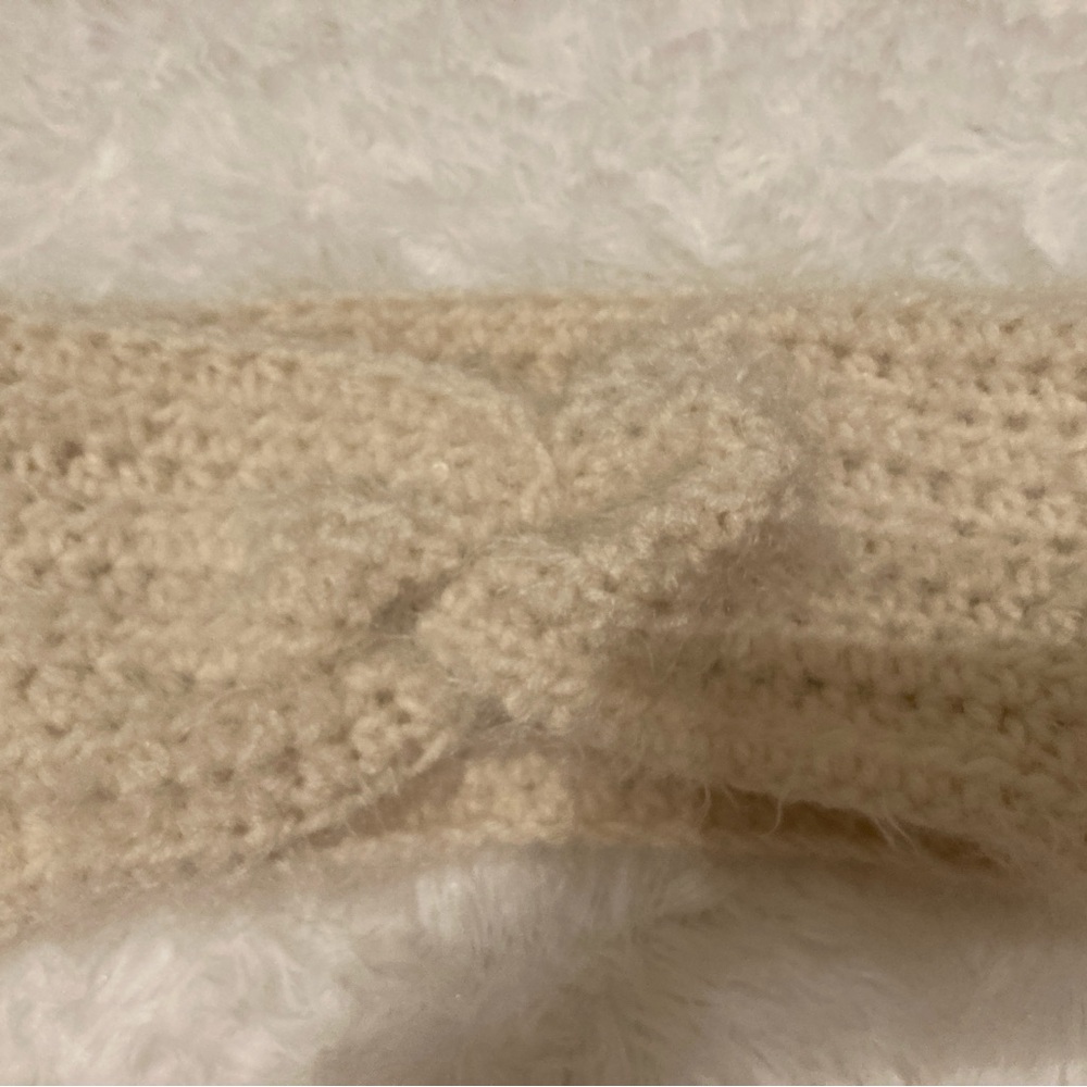 Cozy Cream Knit Headband Earwarmer